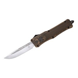 AUTOMATIC KNIFE LARGE BRONZE DISTRESSED CTK-1 DROP - COBRATEC