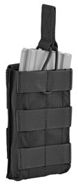 SINGLE MAGAZINE POUCH - CAL. 5.56 - WITH QUICK EXTRACTION - DEFCON 5® - BLACK