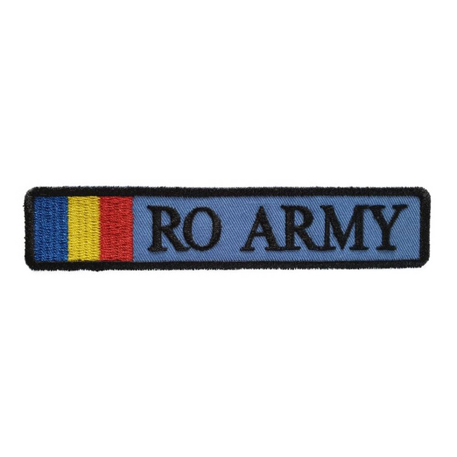 ECUSON RO ARMY CU DRAPEL AVIATIA MILITARA 15x2.5cm
