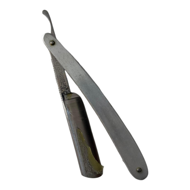 Classic barber razor - Straight Razor type - Romanian surplus