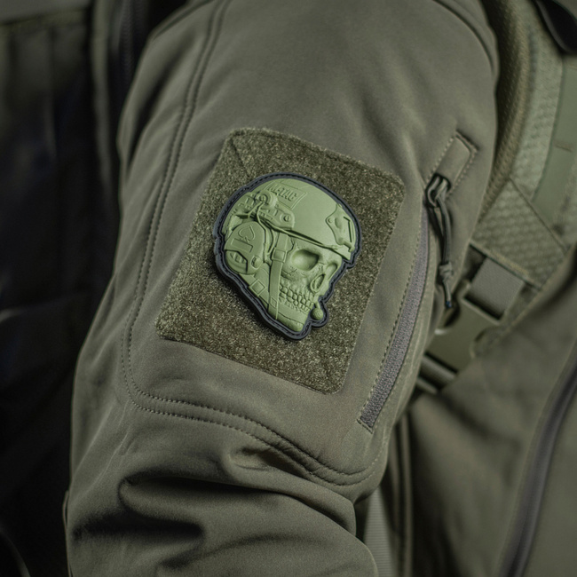 OPERATOR SKULL PATCH - 3D PVC - OLIVE - M-TAC