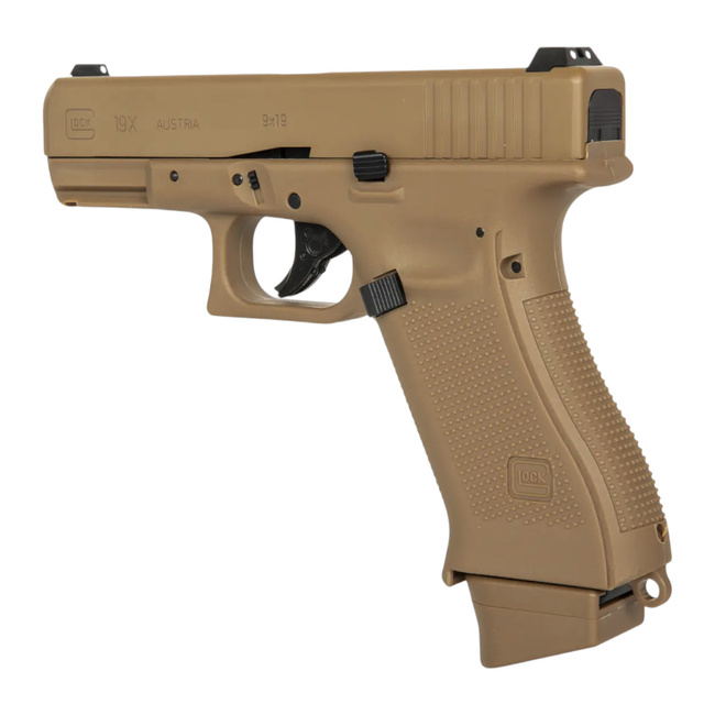 GGB GLOCK 19X CO2 - PISTOL REPLICA - COYOTE BROWN