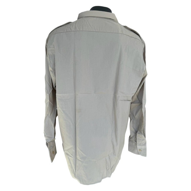 OFFICERS SHIRT - KHAKI - DUTCH ARMY MILITARY SURPLUS - LIKE NEW