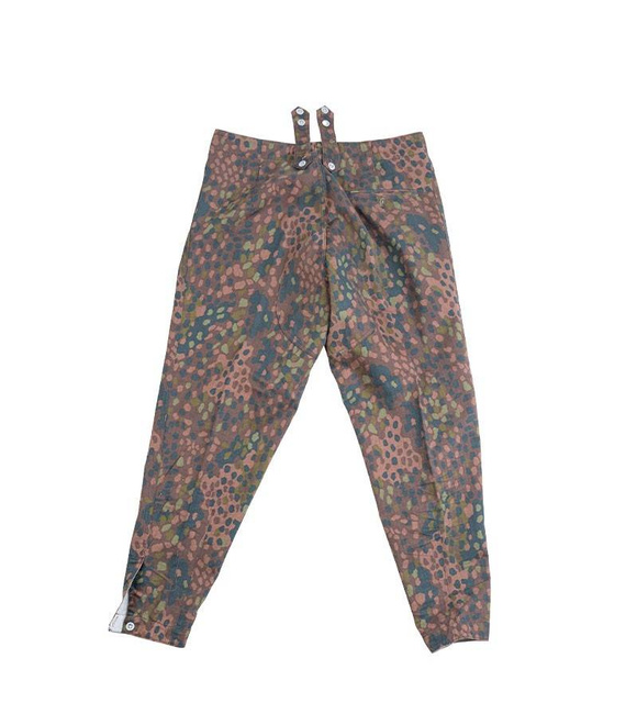 GERMAN WWII M44 PANTS REPRO - PEA CAMO - MILITARY SURPLUS - USED