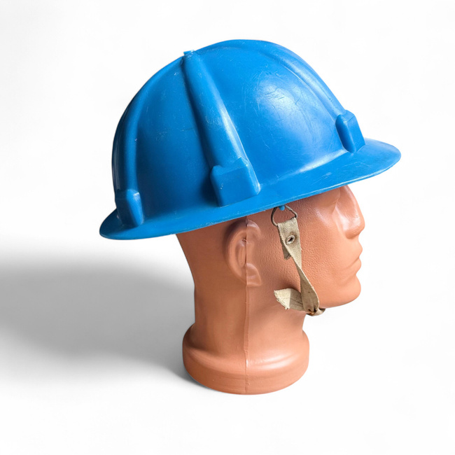 Protective helmet with adjustment and ventilation system - Romanian Army Surplus Military  - Blue - In good condition