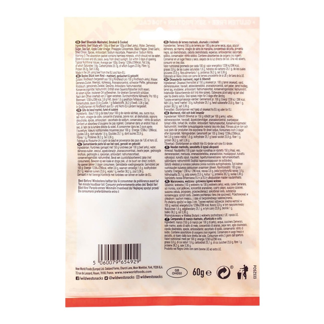 Beef Jerky - Wild West - 60 g - Original - MFH