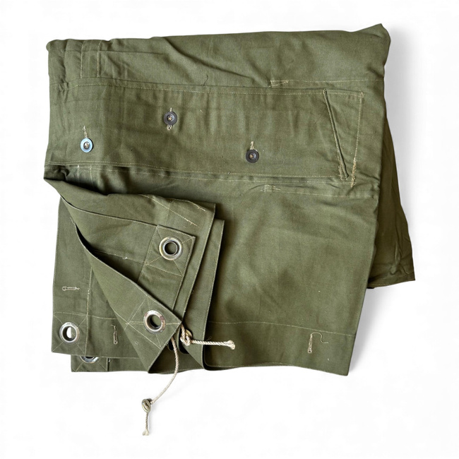 Tent Sheet - Model 1970 MFA - Romanian Army Military Surplus - Olive Drab - In Good Condition