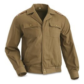 CADETS JACKET - MILITARY SURPLUS FROM ROMANIAN ARMY - COYOTE - USED