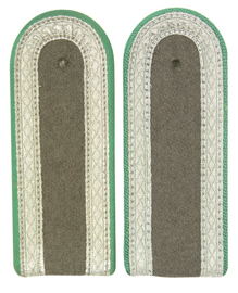 East German Green Epaulets Nco Piping