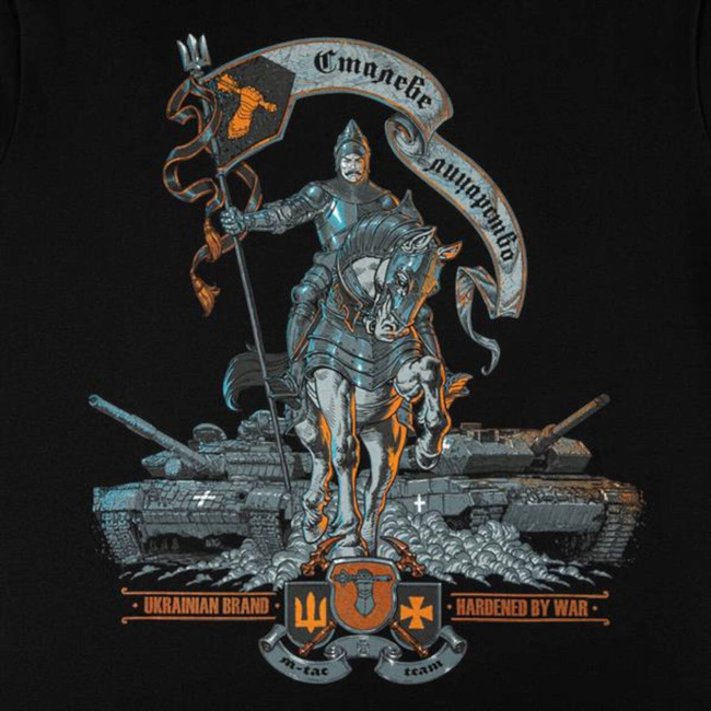 T-SHIRT STEEL KNIGHT - BLACK - M-TAC