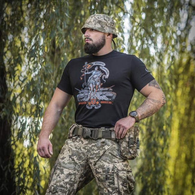 T-SHIRT STEEL KNIGHT - BLACK - M-TAC