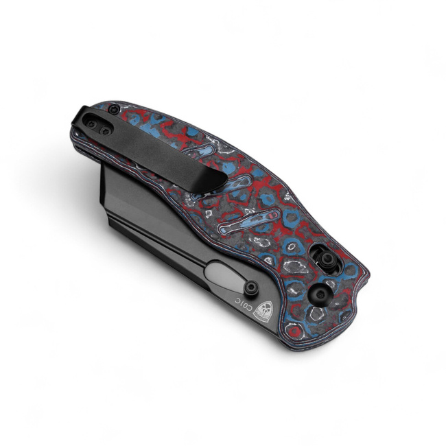 EDC Pocket Knife Sheepdog C01C CF Nebula - Blue