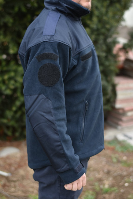 POLAR JACKET - CLASSIC ARMY - Helikon Tex - NAVY BLUE - WITH EMBLEMS - IGSU