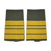 PAIR OF ORIGINAL RANKS - FRIGATE CAPTAIN - GERMAN ARMY - OLIVE GREEN/GOLDEN