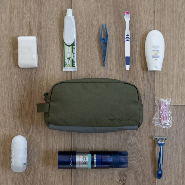TOILETRY BAG - RAW TRAVEL KIT - Pentagon - WOLF GREY