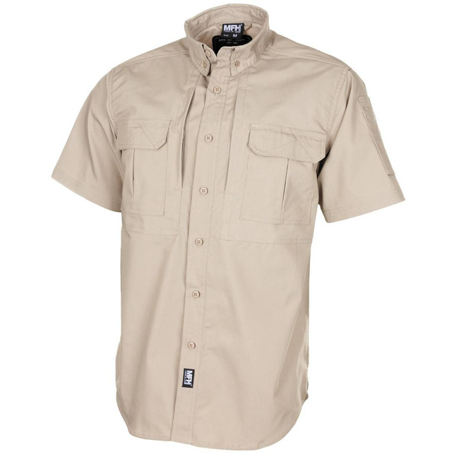 SHIRT "ATTACK" - SHORT-SLEEVED - RIP-STOP - KHAKI