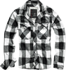 CHECK LONG SLEEVE SHIRT - WHITE/BLACK - BRANDIT