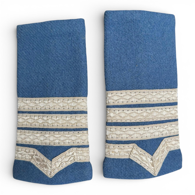 MILITARY MASTER RANKS, AVIATION - MILITARY MASTER CLASS II WITHOUT SIGN OF ARMS, BLUE CITY - MILITARY SURPLUS ROMANIAN ARMY - USED