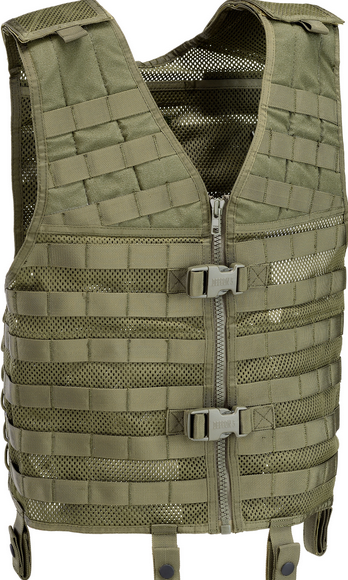 TACTICAL MOLLE ARMOUR, ARMOR VEST - DEFCON 5® - OD GREEN