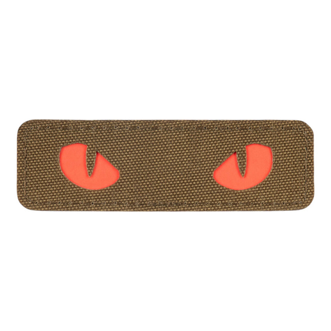 PATCH CAT EYES LASER CUT GID - COYOTE/RED - M-TAC
