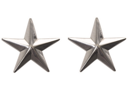 US 1 Star Gen Silver Rank Insignia