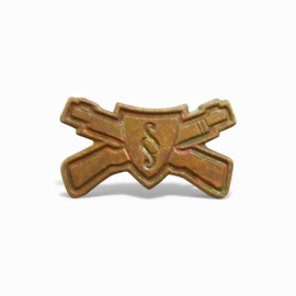 Pair of Army Rank Insignia - Military Justice - Hungarian Army Military Surplus - Bronze - Like New