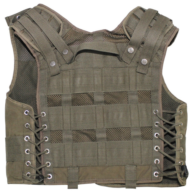 TACTICAL VEST - OD GREEN - AUSTRIAN ARMY MILITARY SURPLUS - USED