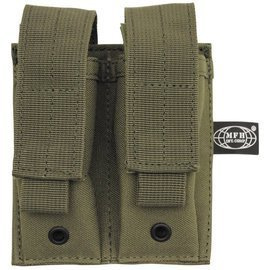 Ammo Pouch, double, "Molle", small, OD green