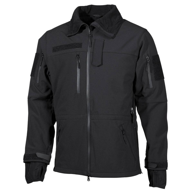 SOFT SHELL JACKET "HIGH DEFENCE" - BLACK