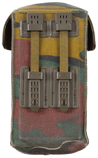 Double ammunition pouch - Belgian Army Military Surplus - Jigsaw Camouflage - Used