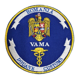 EMBLEMA MANECA ROTUNDA - VAMA - CALITATE SUPERIOARA, DESIGN OFICIAL - APLICARE PRIN COASERE