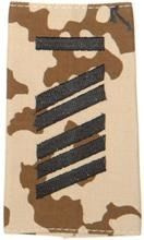 GERMAN ARMY TROPICAL CAMO/BLACK SHOULDER LOOPS ´OBERSTABSGEFREITER UA´