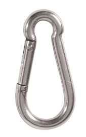 STAINLESS STEEL CARABINER - Mil-Tec - 60 MM