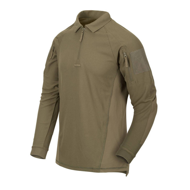 LONG SLEEVE POLO SHIRT - RANGE - Helikon Tex - ADAPTIVE GREEN