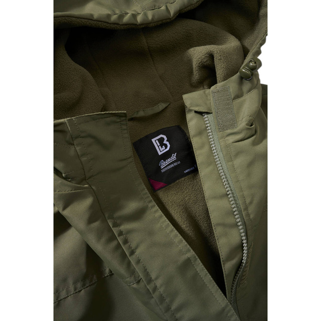 LADIES JACKET - FRONTZIP WINDBREAKER - OLIVE GREEN - BRANDIT