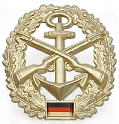 GENUINE GERMAN ARMY METAL BERET BADGE ´MARINE-SICHERUNG´