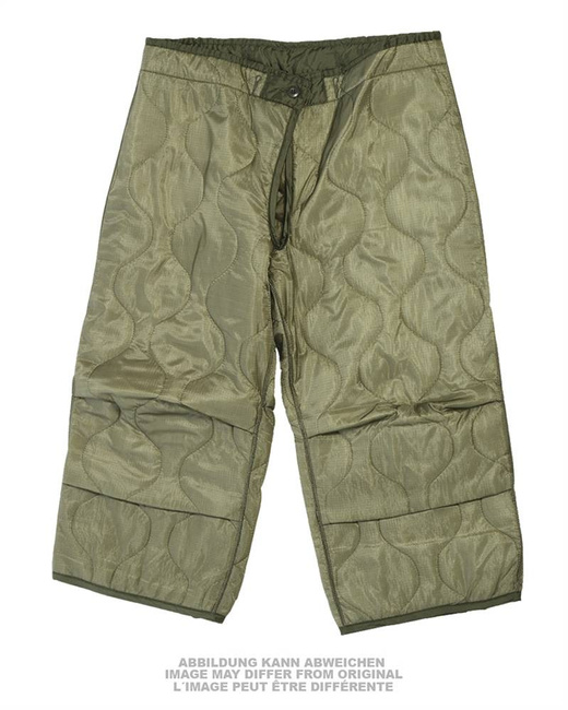 US TROUSERS - QUILTED LINER - M65 - MILITARY SURPLUS - USED