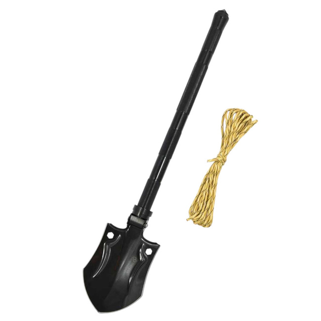 DELUXE MULTIFUNCTIONAL SHOVEL WITH COVER - BLACK