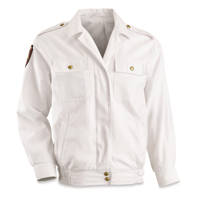 Cadet's Jacket - Romanian Military Surplus - White - Like New