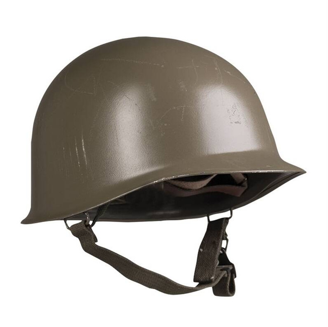 HELMET WITH INTERIOR - AMERICAN MILITARY SURPLUS - DECO - IN GOOD CONDITION 