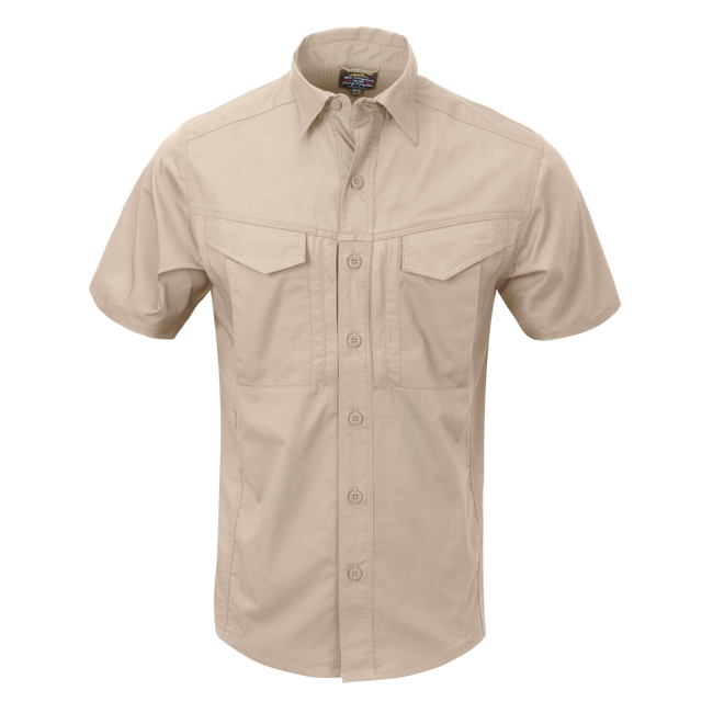 SHORT-SLEEVED SHIRT - DEFENDER MK2® - POLYCOTTON RIPSTOP - Helikon-Tex® - BLACK