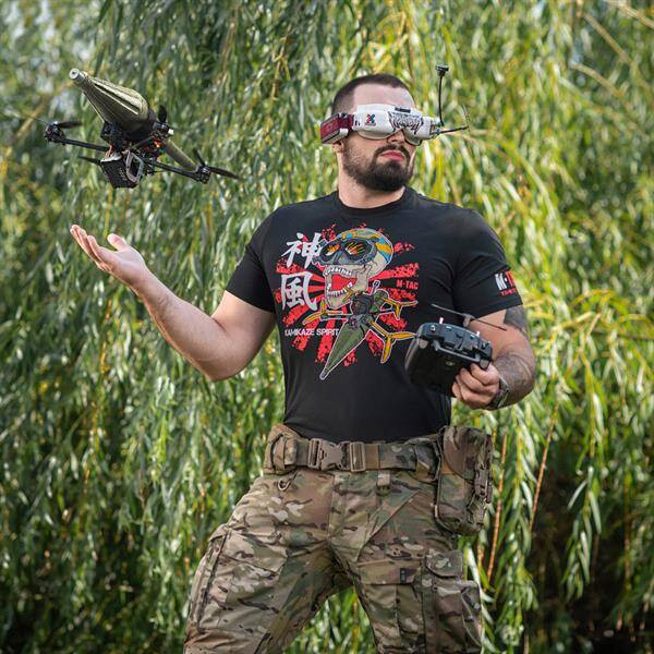 T-SHIRT KAMIKAZE SPIRIT - BLACK - M-TAC