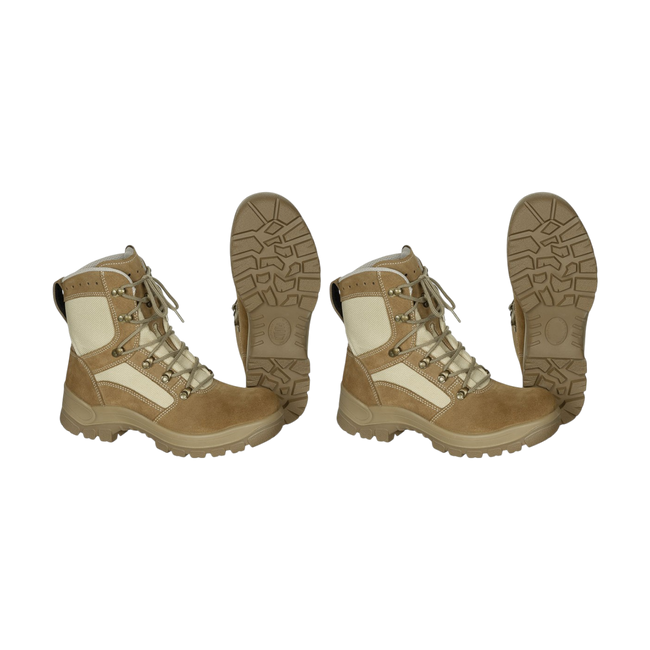 COMBAT BOOTS BW HAIX GORETEX - FOR MEN - KHAKI - GERMAN MILITARY SURPLUS - LIKE NEW