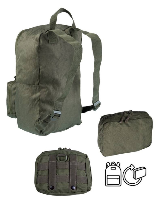 US ASSAULT ULTRA-COMPACT BACKPACK - 15 L - RANGER GREEN