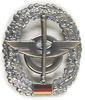 GENUINE GERMAN ARMY METAL BERET BADGE NACHSCHUB