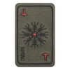 CARD HELMET OF HORROR PATCH (embroidered) - RANGER GREEN - M-TAC