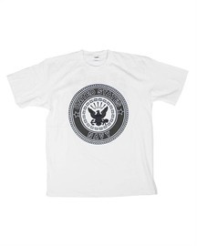 US T-SHIRT ′NAVY′ WHITE