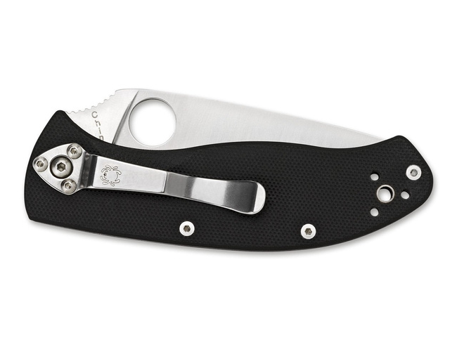 TENACIOUS SATIN PLAIN POCKET KNIFE - SPYDERCO