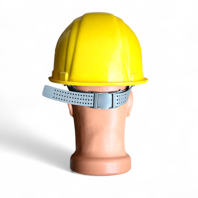 Protective Helmet with Adjustment and Ventilation System - Romanian Army Military Surplus - Yellow - In Good Condition