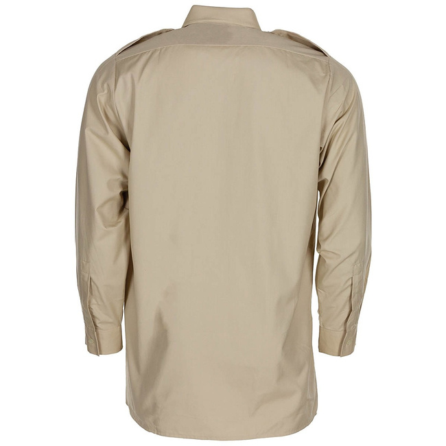 Long-Sleeved Shirt - British Army Military Surplus - Beige - Used